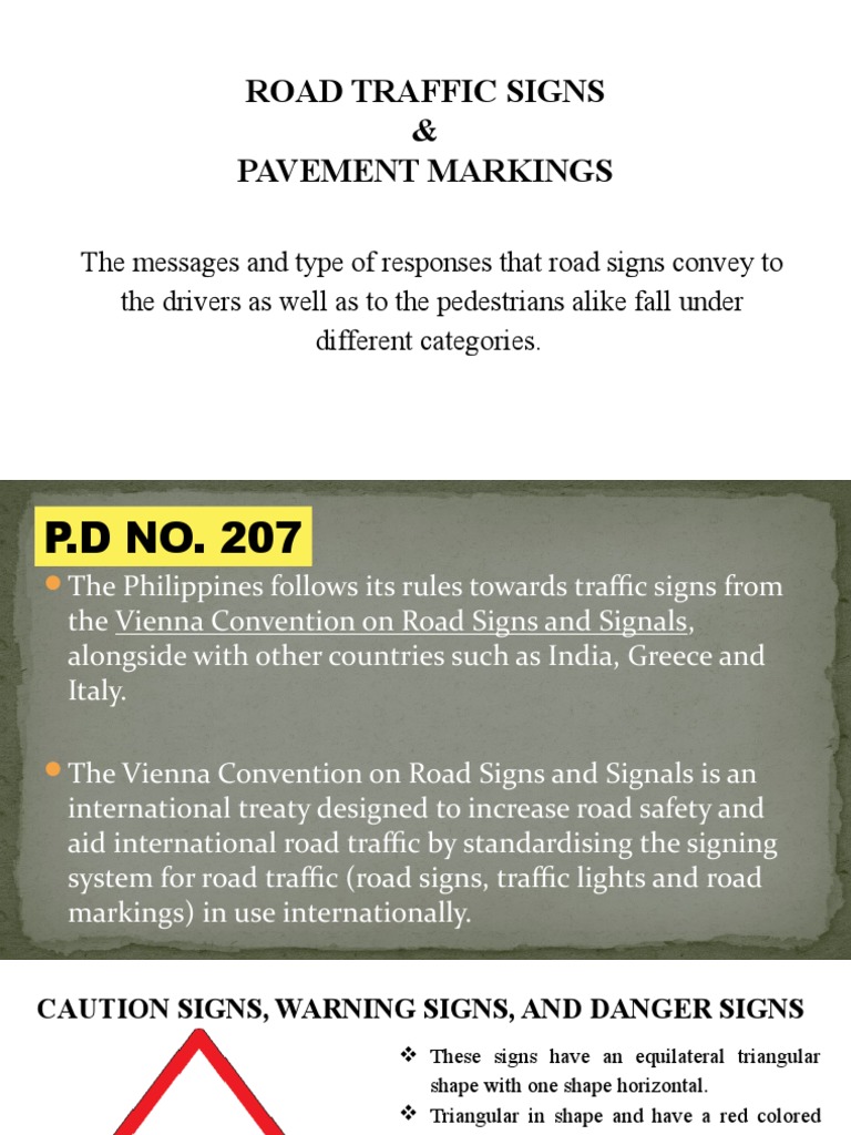 Understanding Road Traffic Signs in the Philippines | PDF | Road | Traffic