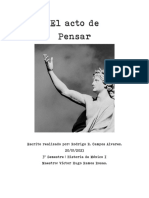 La Importancia Del Acto de Pensar PDF