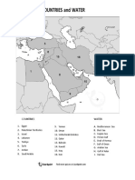 Middle East Countries Water Numbered Labeled v1.1 PDF