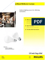 Philips Silvered Bowl Reflector Incandescent Lamps Bulletin 10-97