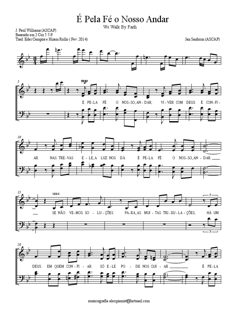 é Pela Fe O Nosso Andar Pdf Pdf
