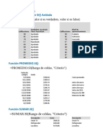 Funciones condicionales Excel