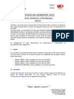 3-Información-ProcesoAdmisión - 2022 PDF