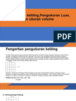 Pengukuran Keliling, Pengukuran Luas, Dan Ukuran