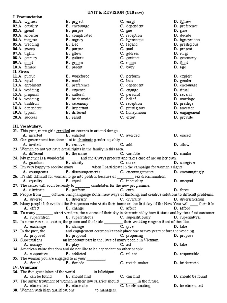 Review U6 | PDF