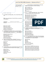 616 - English Grammar Level Test MCQ With Answers Advanced Part 4 PDF