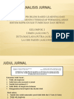 Analisis Jurnal Perbedaan Problem Based Learning Dan Discovery Learning Terhadap Permasalahan Sistem Reproduksi Tumbuhan Dan Hewan