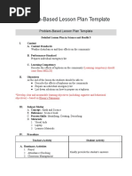 Problem Based Learning Detailed Lesson Plan | PDF | Lesson Plan | Teachers