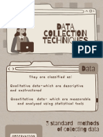 Data Collection Techniques 1 PDF