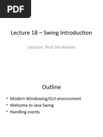 Lecture 18 Swing Introduction