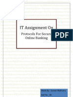 IT Assignment On: Protocols For Secure Online Banking