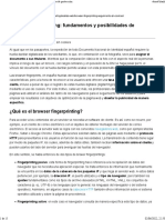 Browser Fingerprinting Fundamentos y Posibilidades de Protección PDF