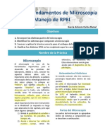 Fundamentos de Microscopía y Manejo de Rpbi PDF