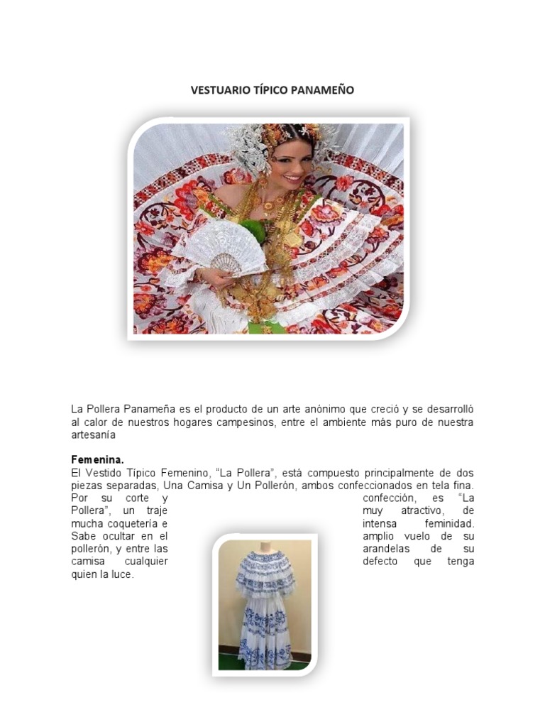 Trajes Tipicos y Danzas Panameñas Tarea | PDF