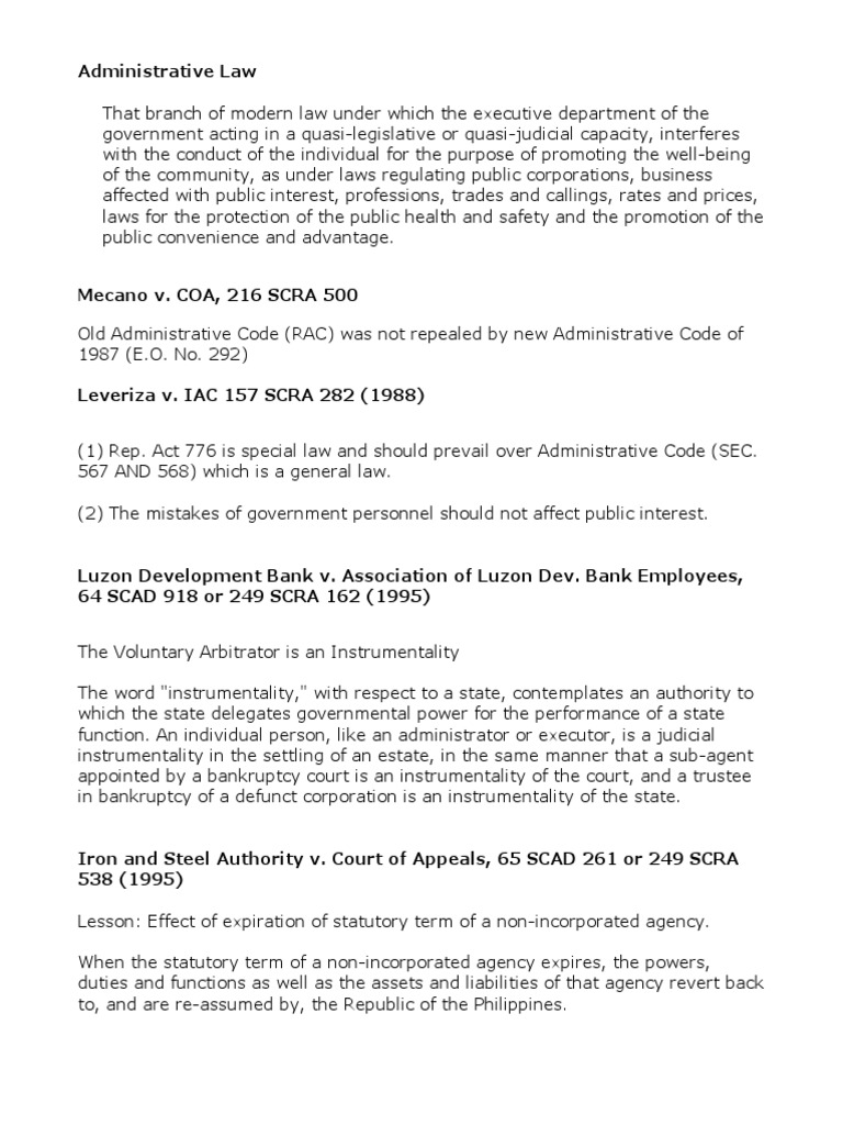Module 7 - Administrative Law | PDF