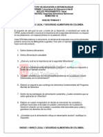 Guia de Trabajo 1 Unidad 1 Seguridad Alimentaria