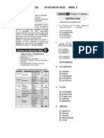 Examen Unfv 2022 29 de Mayo 2022 Área C