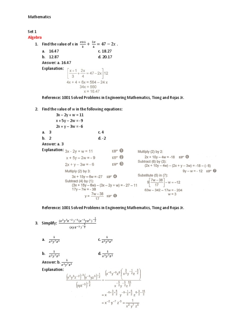 Math Problems PDF | PDF