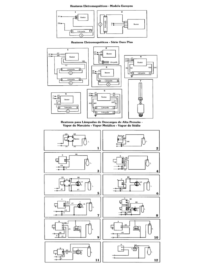 Esquemas De Ligação De Lâmpadas Pdf Pdf