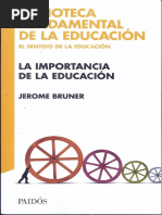 Bruner - La Importancia de La Educacion - Cap 6 PDF