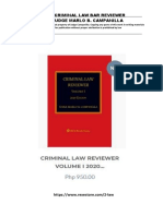 2020 Criminal Law Reviewer Judge Marlo B Campanilla - Compress PDF