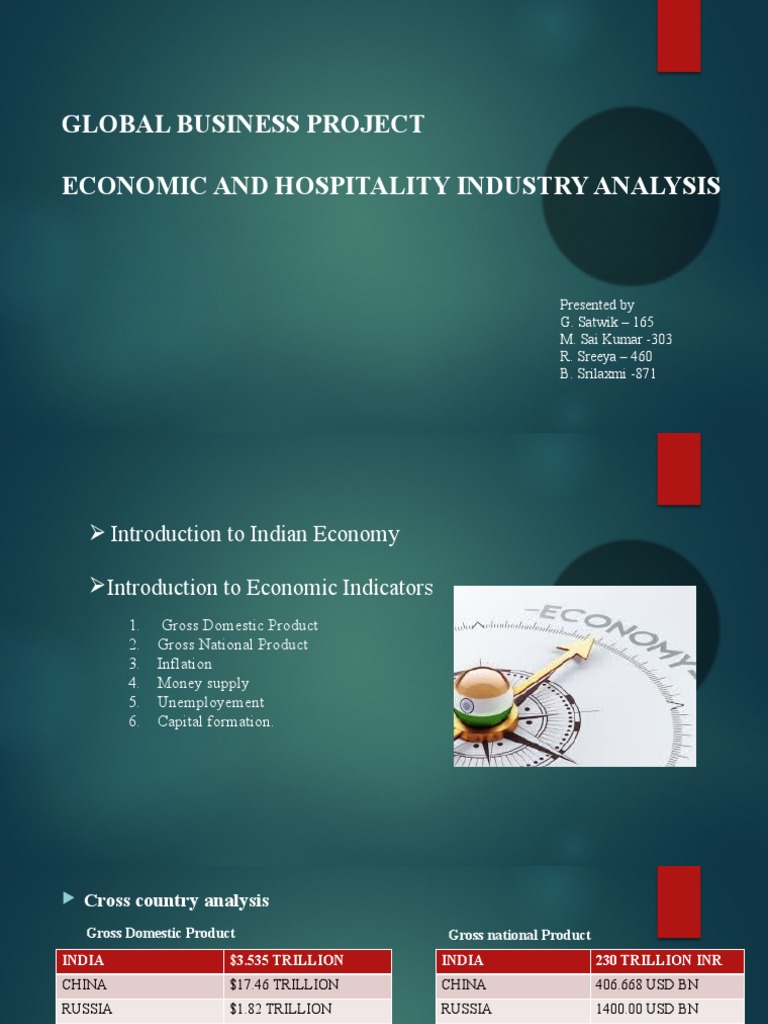 Assessing Economic Indicators, the Hospitality Industry, and National