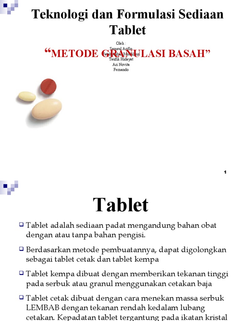 Proses Granulasi Basah