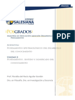 Módulo de Fundamentos Epistemológicos Del Desarrollo Del Conocimiento (Maestría U2.2) PDF