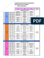 Jadwal Ramadhan 2023 Kelas 7