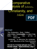 Comparative Analysis of Judaism and Christianity