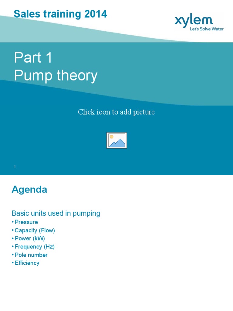 1 Pump Theory PDF Pressure Frequency