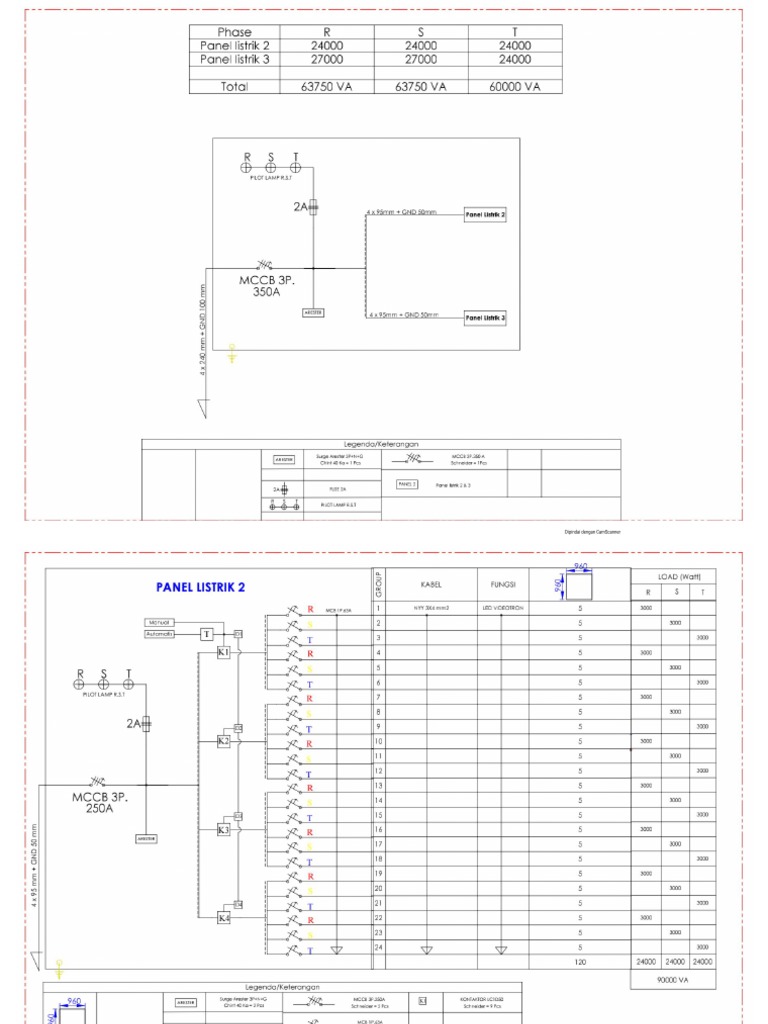 wiring listrik led Upper west (sisi kanan).pdf | PDF