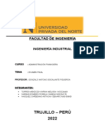 Examen Final - Administración Financiera - Grupo N°19