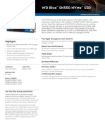 Data Sheet WD Blue sn550 Nvme SSD Idk PDF