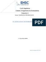 Elaboration Des Formulations - Cours - Complet PDF