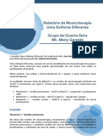 Relatório de Musicoterapia: Uma Sinfonia Diferente