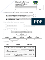 EXAMEN BIMESTRAL de Ciencia 2022