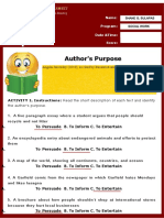 Authors Purpose ACTIVITY 1
