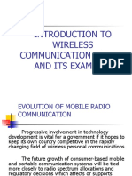 Introduction To Wireless Communication System and Its Examples