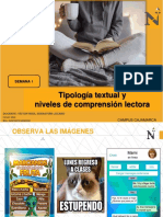 CL - SEM1 - Tipología Textual y Niveles de Comprensión Lectora PDF