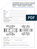 Used Car Payment Receipt Example PDF
