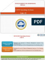 18CSC205J Operating Systems-Unit-4