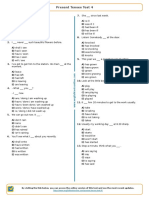 Present-Tenses Test