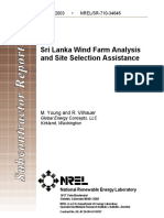 Sri Lanka Wind Farm Analysis and Site Selection Assistance: M. Young and R. Vilhauer