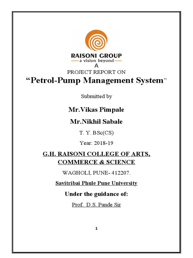 Petrol Pump Management System Report | PDF | Feasibility Study | Data