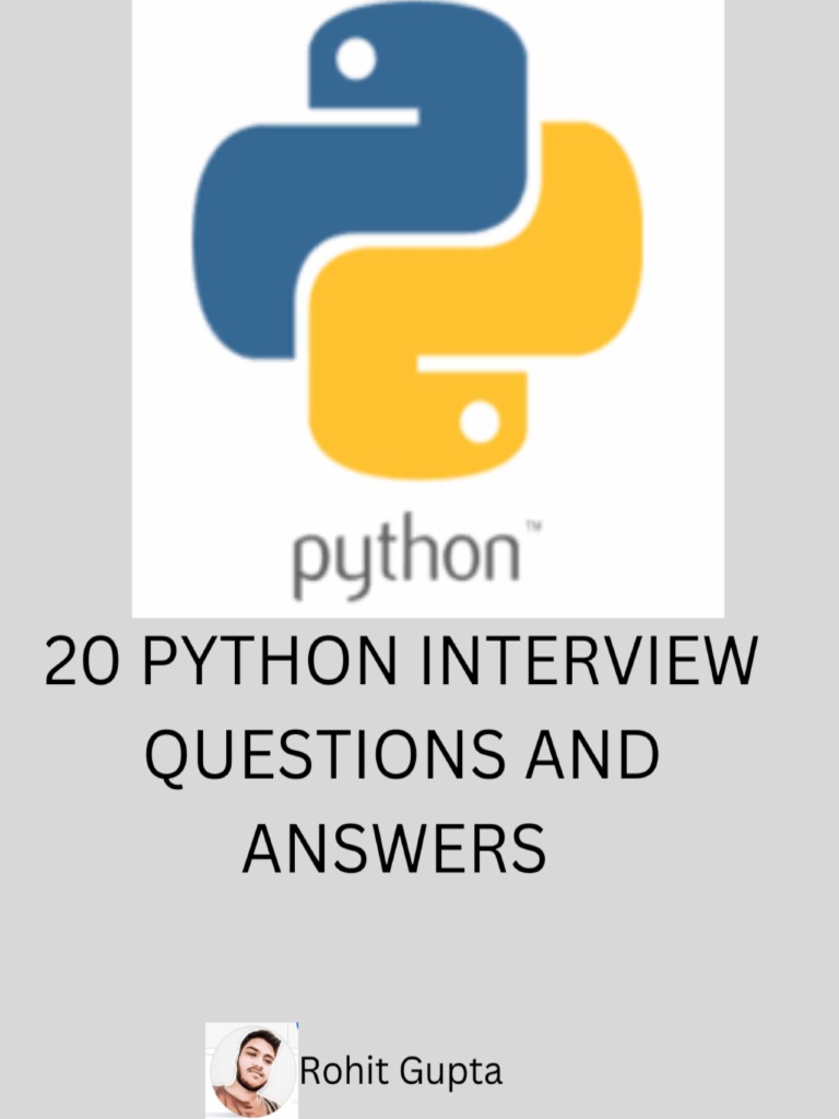 Python 20 Interview Question PDF | PDF