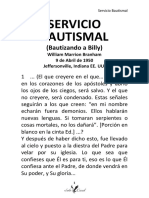 50-0409 SERVICIO BAUTISMAL (Bautizando A Billy) PDF