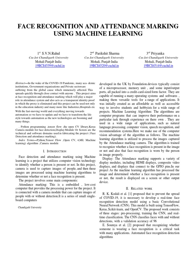 Research Paper - 1 PDF | PDF | Machine Learning | Deep Learning