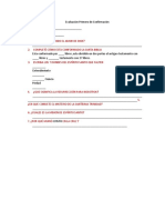 Evaluación Primero de Confirmación N PDF