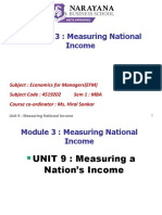 MODULE 3: Measuring National Income